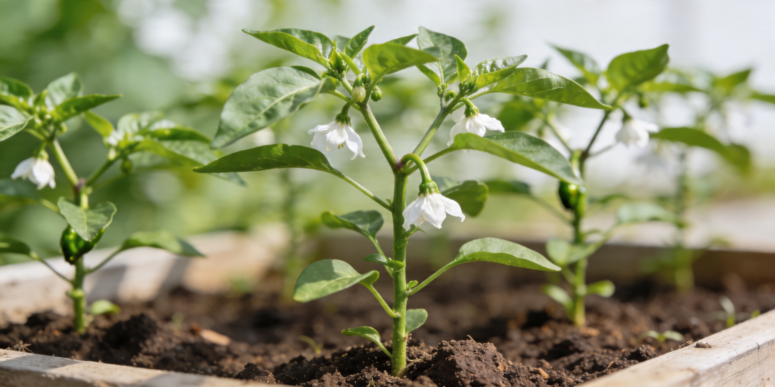Fresh chili pepper fruits