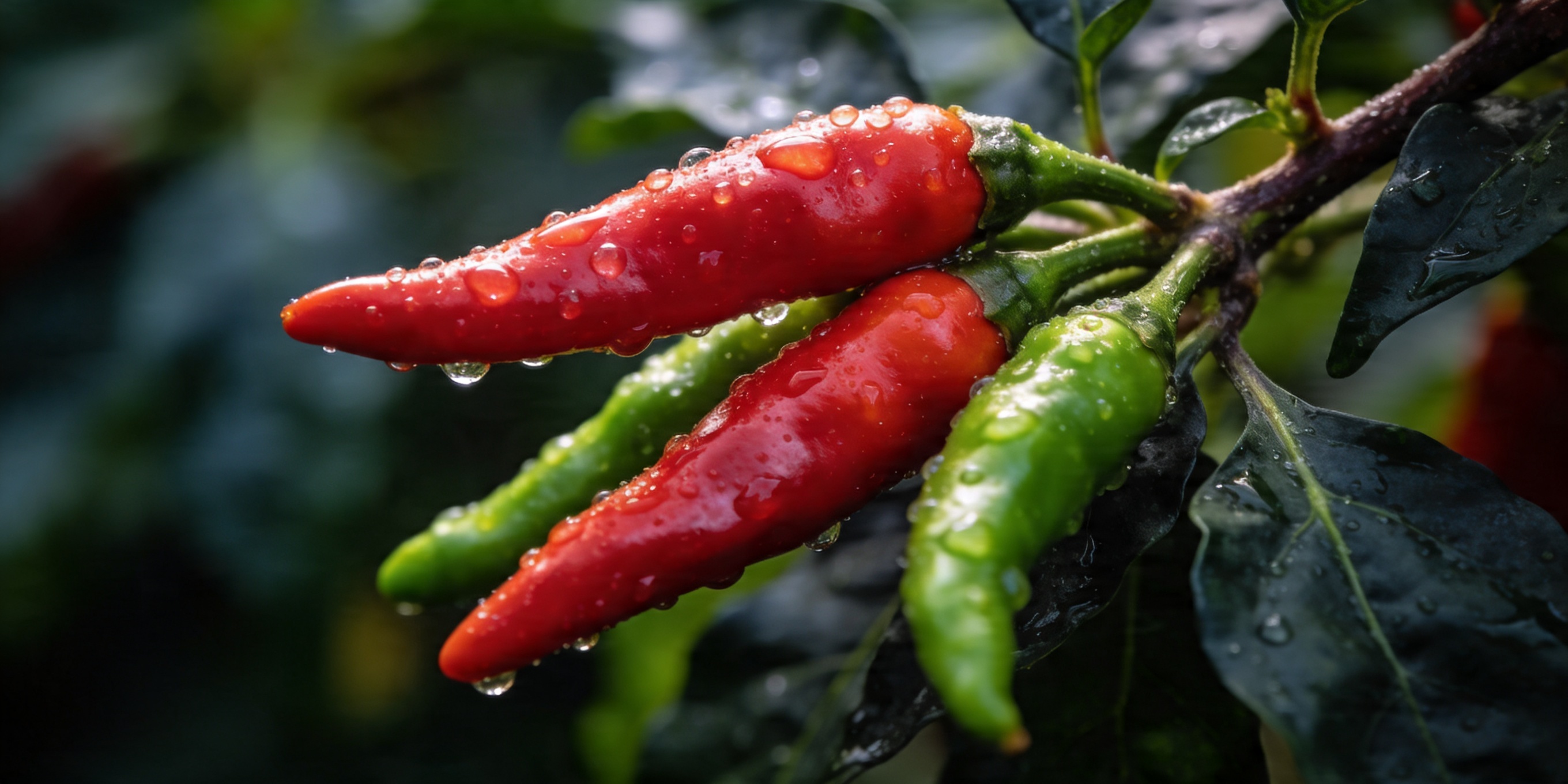 Chili plants in cold climate