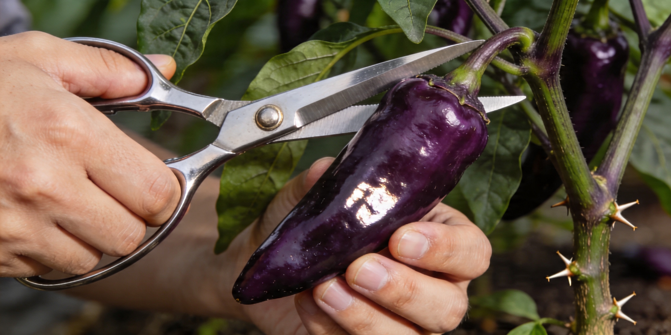 Pruning chili pepper plants